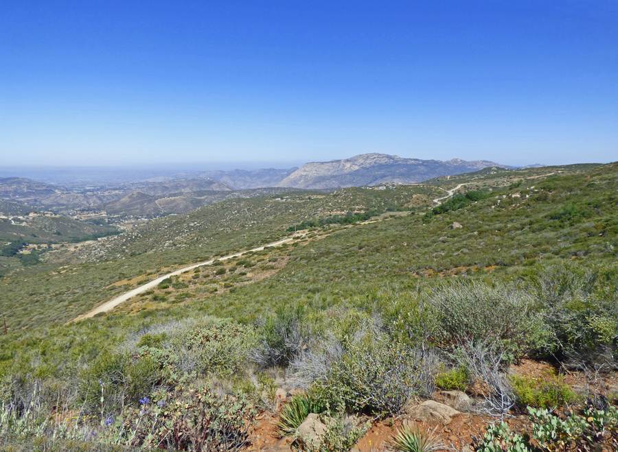 View of Anderson Truck Trail & El Cajon Mountain