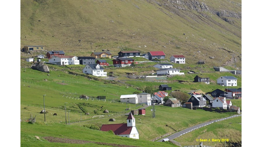 Kunoy Village, Kunoy Island, Faroe Islands