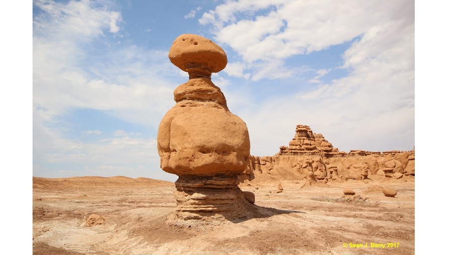 Giant sandstone hoodoo, Goblin Valley State Park, Utah