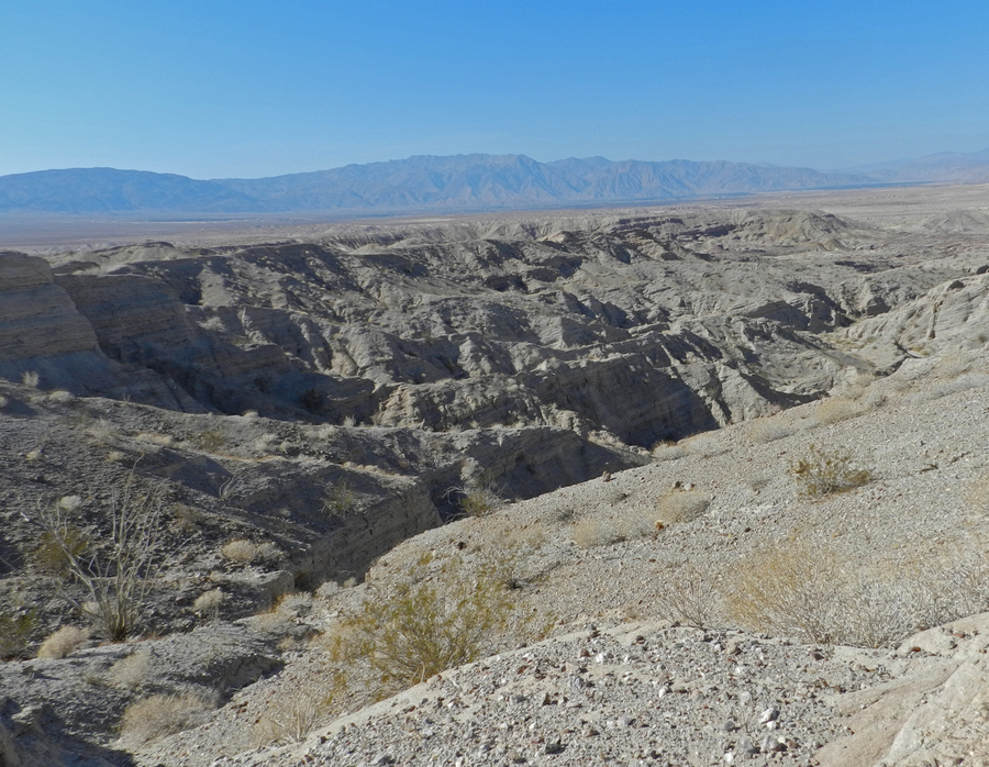 View from descent into Borrego Mountain Wash