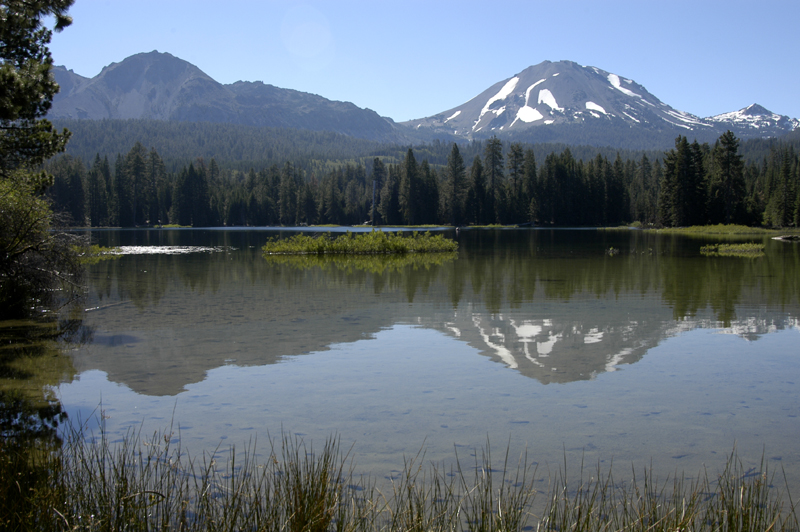 Manzanita Lake, with reflection of Lassen Peak