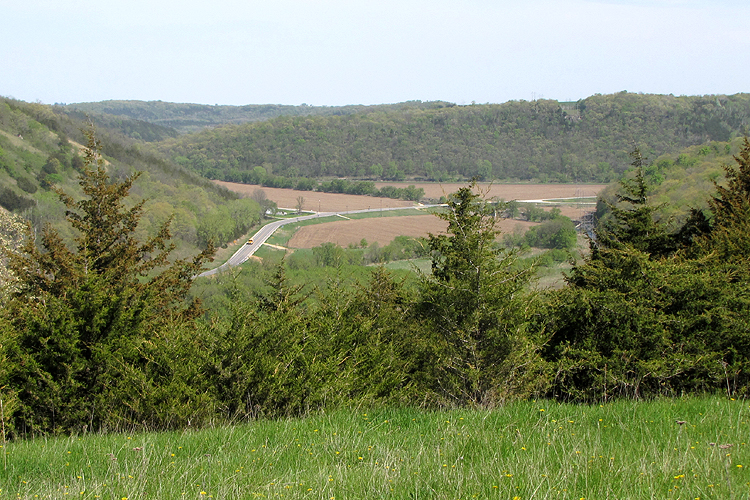 Allamakee County, Iowa - State Highway 76 and County Road A26