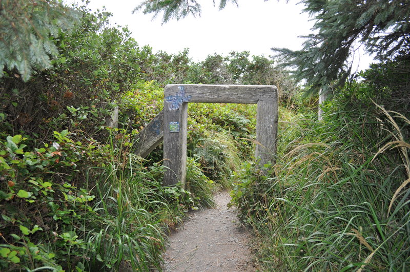 A gateway on the Trinidad State Beach Trail