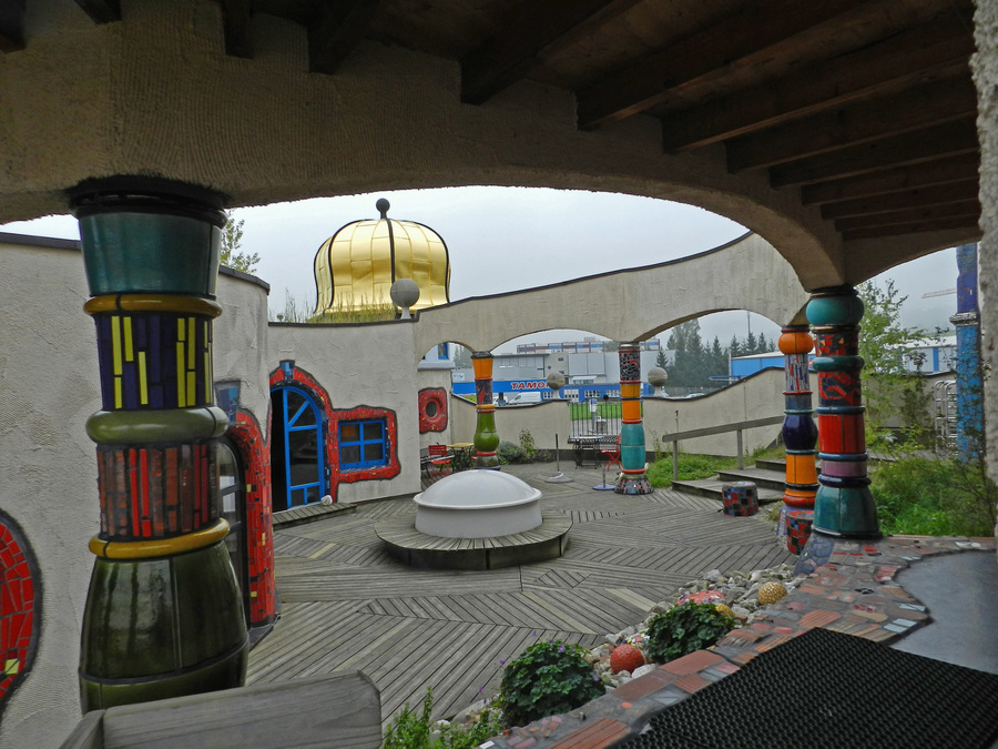 Markthalle designed by Friedenreich Hundertwasser