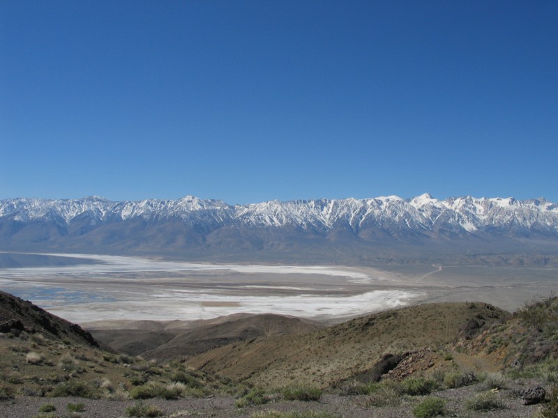 Owens Lake from Inyo Mountians