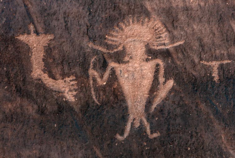 Petroglyph of Human Figure at Potash Road Site (Utah)