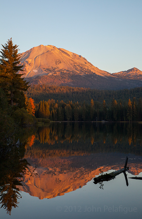 Mt Lassen above Lake Manzanita Mt Lassen above Lake Manzanita