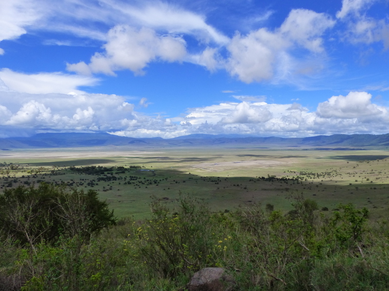 View into Ngorongoro crater