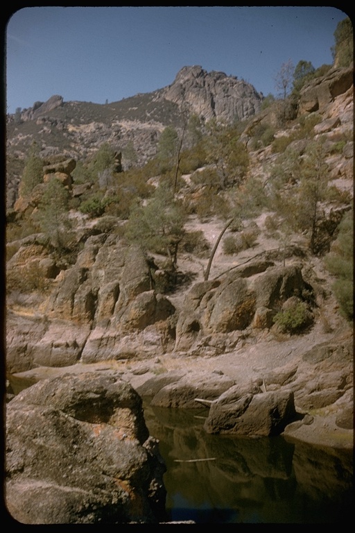 View of the Pinnacles from Bear Creek Dam