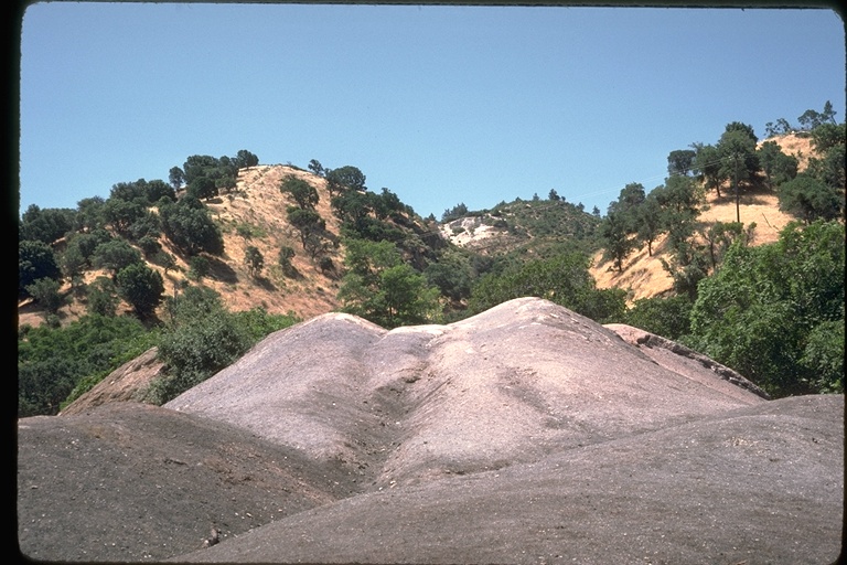 Tailings at site of Somersville, Black Diamond Mines, Contra Costa County