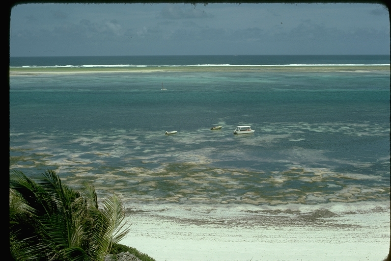 A view of the Indian Ocean and the coral reef from Africa A view of the Indian Ocean and the coral reef from Africa