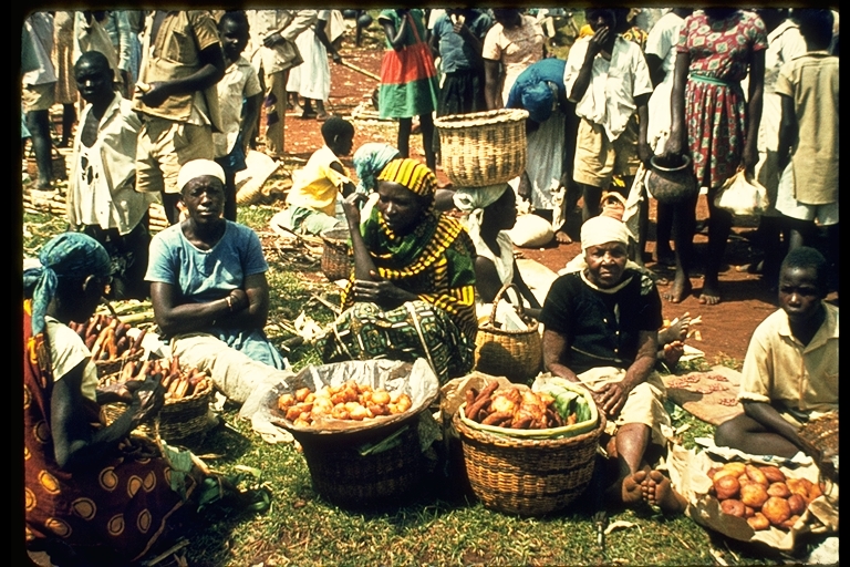 Market Day in Kakamega in Kenya, Africa