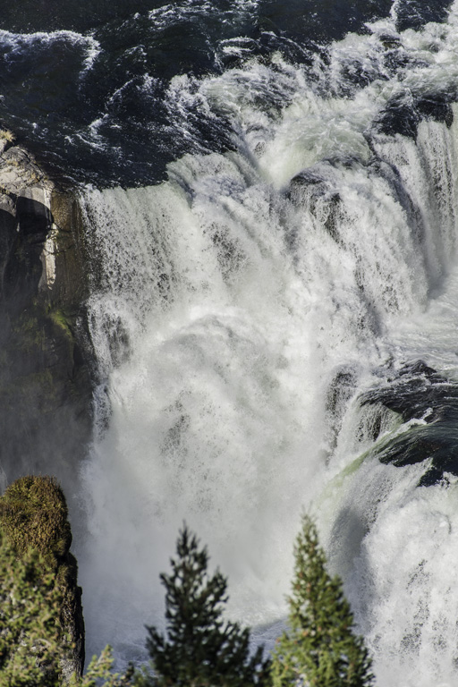 Lower Mesa Falls, a 65-foot waterfall on the Henrys Fork, Caribou-Targhee National Forest, Idaho.