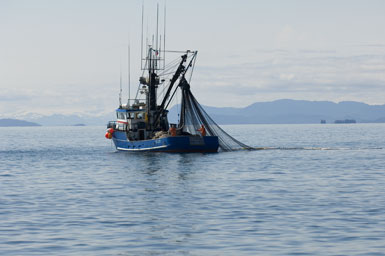 Fishing boat in Prince William Sound, Alaska