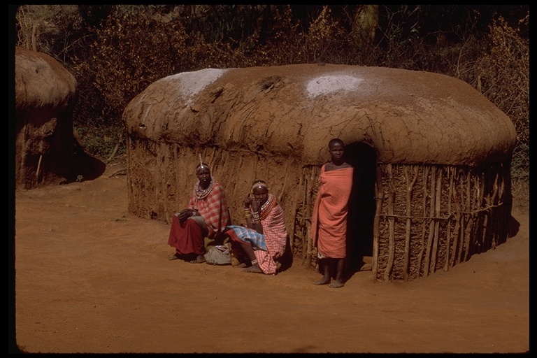 Women and young man, Kenya, East Africa Women and young man, Kenya, East Africa