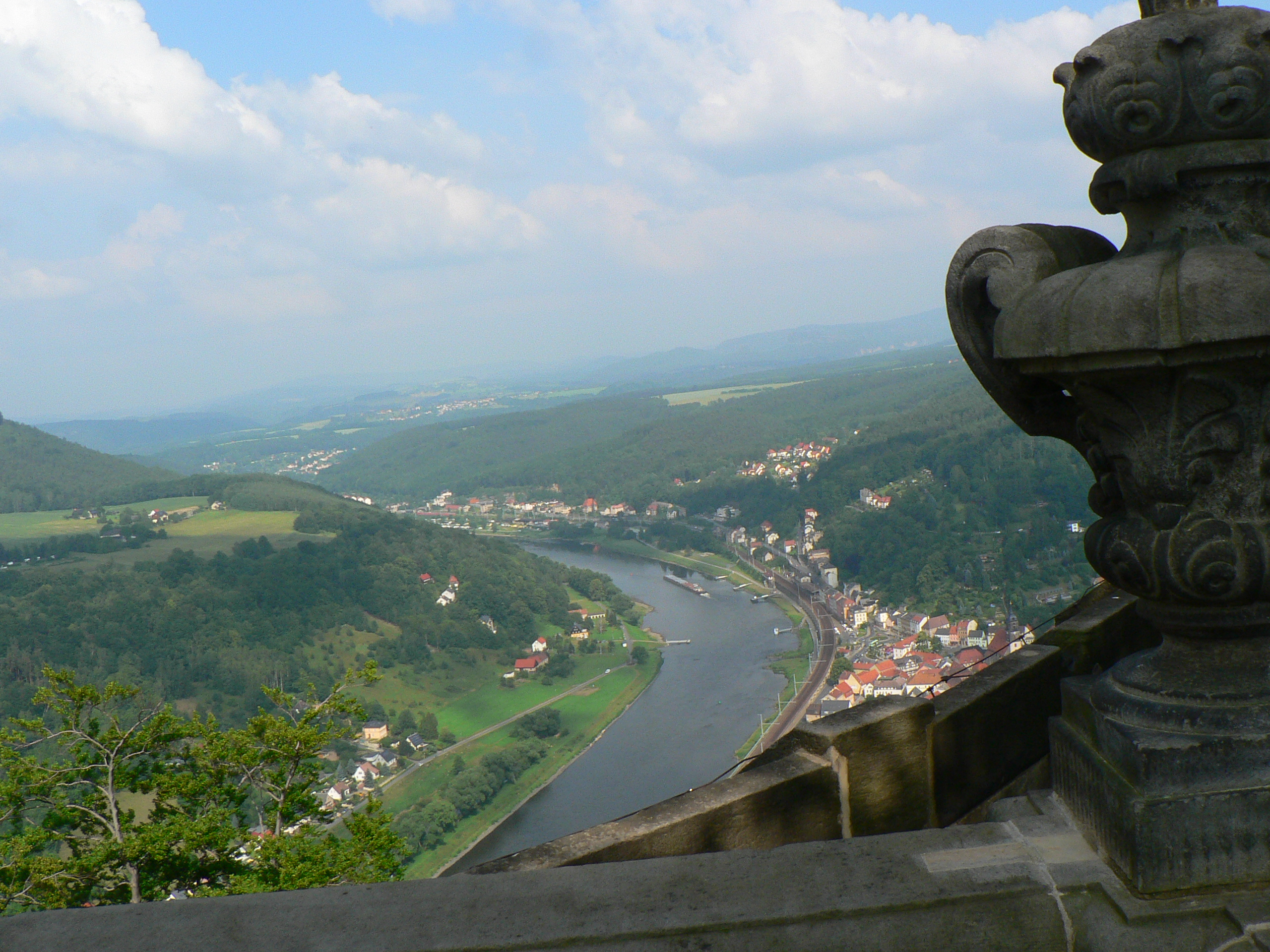 View of Elbe river.