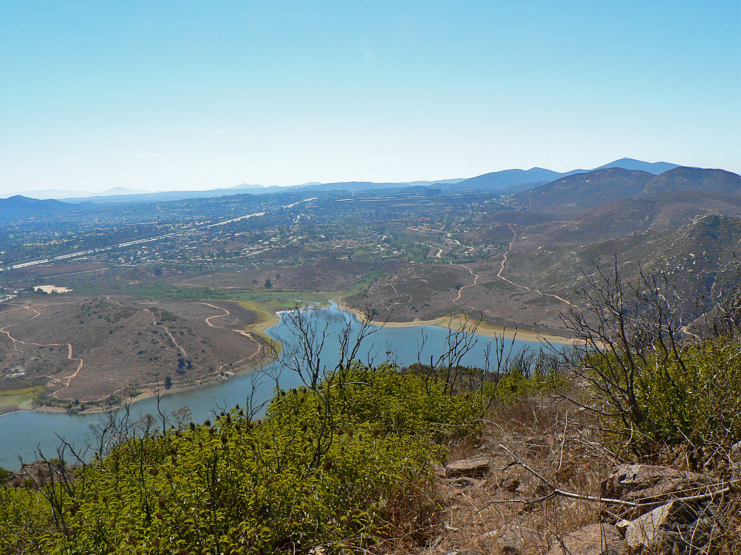 Lake Hodges from summit